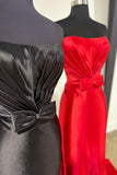 Strapless Satin Mermaid Long Prom HZ0307