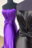 Strapless Satin Mermaid Long Prom HZ0307