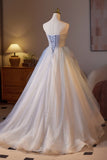 Sweetheart Blue Ruched A-line Prom HZ0307