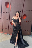 Off the Shoulder Appliques Corset Long Formal HZ0307