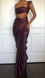 Special Two Pieces Pleated Prom HZ0307