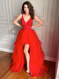 LTP1759, Red Color Popular 2025 Long Prom Dresses, Girl Graduation Dresses, Fashion Wedding Guest HZ0307