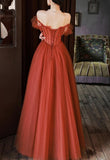 LTP1763,Charming Sweetheart Beaded Off Shoulder long Party Dresses, Tulle Evening HZ0307