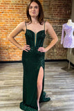 Dark Green Sequin Mermaid Long Formal HZ0307
