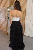 Keyhole Hot Pink Chiffon Ruffle A-line Long Party HZ0307