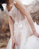 LTP1011,Sweet & Fairy Ball Gown Tulle One Shoulder Wedding Dresses with HZ0307