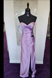 Lavender Sweetheart Ruched Cutouts Fitted Formal HZ0307