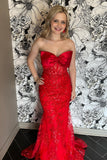 Strapless Light Blue Mermaid Long Prom Dress with HZ0307