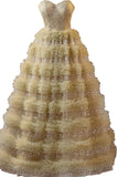 Golden Sweetheart Sequin Ruffle A-line Prom HZ0307