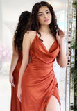 Lovely Spaghetti Straps Open Back Bridesmaid Dresses Cheap Long Party HZ0307