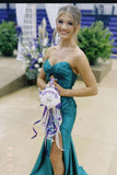Dark Green Keyhole Satin Fitted Long Prom HZ0307