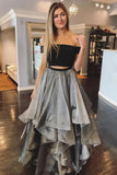 LTP1341,Two Pieces Prom Dresses Off The Shoulder Organza Long Evening Formal HZ0307