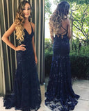 LTP0869,Navy blue sequin mermaid long prom HZ0307