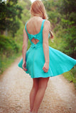 LTP1274,A-Line Satin Bowknot Back Homecoming HZ0307