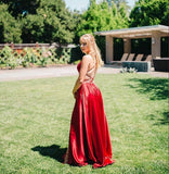LTP0929,Red Sexy Side Slit Spaghetti Straps Cheap Long Evening Prom Dresses,Cheap Sweet 16 HZ0307