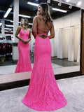 Sexy Mermaid Lace 2024 Prom Dress Long Party HZ0307