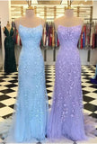 Custom Made Appliques Mermaid Lace Prom HZ0307