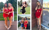 Women's Sexy Bodycon Cut Out Ruched Backless Spaghetti Strap Mini Club Party HZ0307