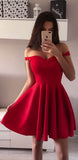 LTP1480,Off the shoulder homecoming dresses,a-line satin HZ0307
