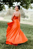 LTP1265, Cowl Neck Green Satin A-Line Formal Dress with HZ0307