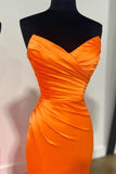 Sweetheart Hot Pink Ruched Mermaid Long Formal HZ0307