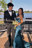 Luxury Beaded Spaghetti Straps Bodycon Prom Dresses With Side HZ0307