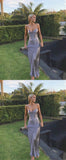 LTP0231,Sexy Prom Dresses Sheath Long Evening Dresses Spaghetti Straps Long Prom HZ0307
