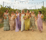Mix Matched Colorful Bridesmaid Dresses, Custom Made Bridesmaid HZ0307