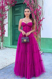 LTP1206,Charming Spaghetti Straps A-Line Tulle Prom Dresses,Sexy Prom Dress Long Evening HZ0307