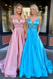 LTP0914,Cute beaded a-line prom dresses,spaghetti straps prom evening ball HZ0307