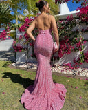 Sweetheart Mermaid Sequins Long Prom HZ0307