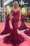 LTP1262,Sweetheart Sequins Mermaid Long Formal Dress, Sleeveless Bodycon Prom Evening HZ0307