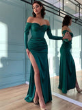 Off The Shoulder Mermaid Long Prom HZ0307