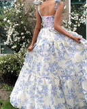 LTP1227,Special Floral Pattern Chiffon A-Line Prom Evening HZ0307
