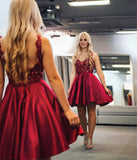 LTP1299,Red Homecoming Dresses A-Line Graduation HZ0307