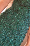 Sexy V-Neck Floral Beaded Mermaid Long Prom HZ0307