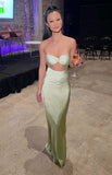 Sexy Mint Green Mermaid Long Prom HZ0307