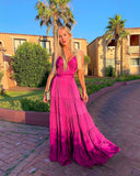 LTP1192,Hot Pink Chiffon A-Line Prom Evening HZ0307