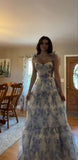 LTP1227,Special Floral Pattern Chiffon A-Line Prom Evening HZ0307