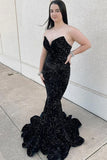 Fuchsia Mermaid Sequin Long Prom HZ0307