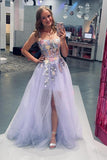 Lavender Tight Floral Dress with HZ0307