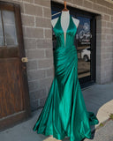 Halter Ruched Prom Dress with HZ0307
