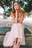 Pastel Yellow Mermaid Lace Evening Prom HZ0307