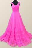 A-Line Tulle Evening Party Dress, Elegant Prom Dresses, HZ0307