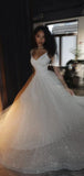 LTP1731,Sparkle A-Line White Prom Dresses, Princess Wedding Dresses, Pretty Evening Party HZ0307