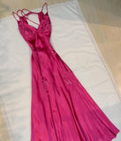 Apple Green Mermaid Long Prom Dresses Appliques Satin Evening HZ0307