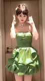Apple Green Strapless Homecoming Dresses Short Prom HZ0307