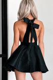 Black A-Line Homecoming Dresses Short Party Dress, HZ0307
