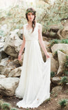 Bohemia Ivory Lace Chiffon Wedding HZ0307