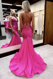 Brilliant Red Mermaid Beaded Long Prom HZ0307